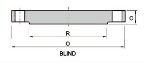 300lb Blind Flange-ASME/ANSI B16.47 Series A-MSS SP44